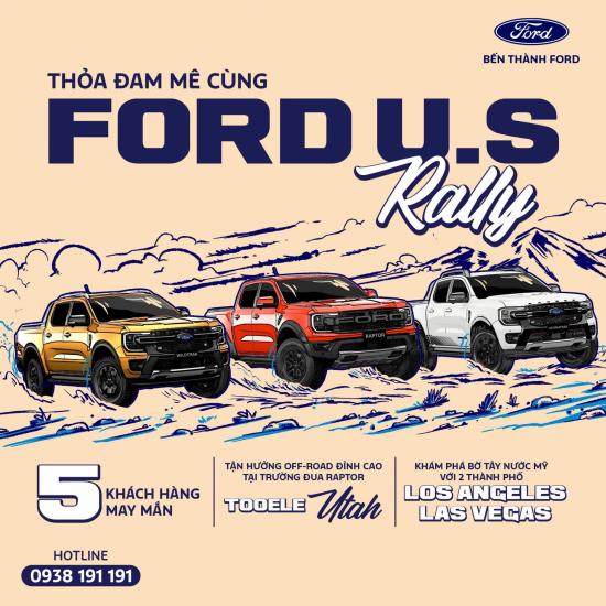 Thỏa đam mê cùng Ford U.S Rally