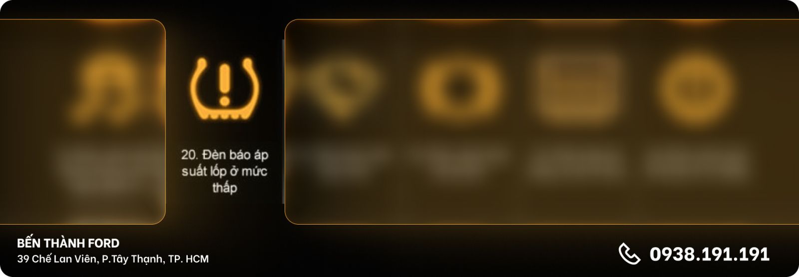 Đèn cảnh báo áp suất lốp ở mức thấp