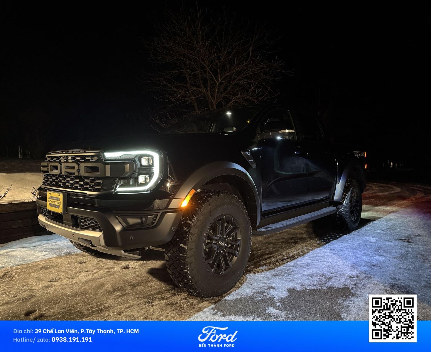 Cụm đèn led chữ C nhận diện độc bản Ford