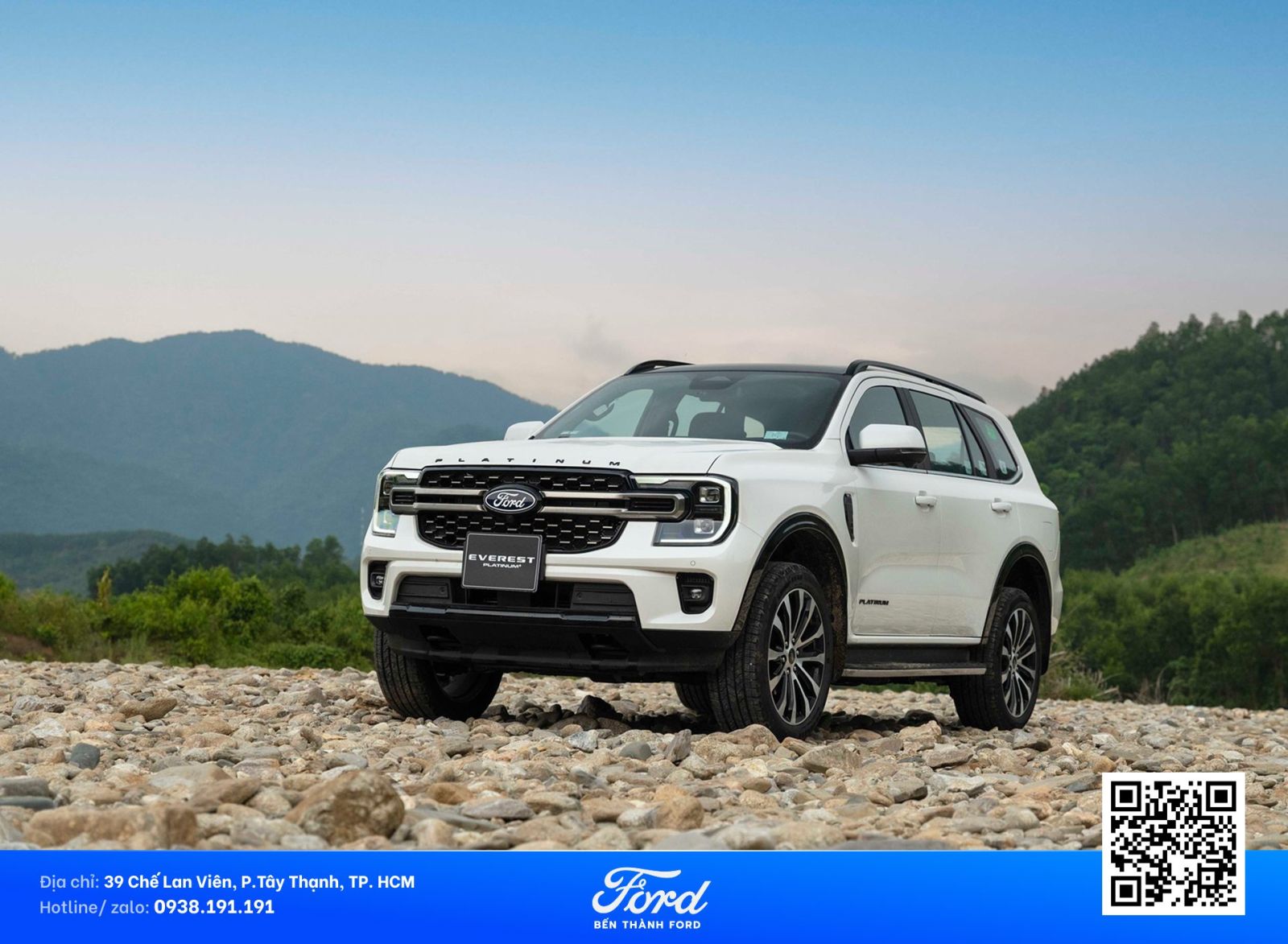 FORD EVEREST PLATINUM+ 4X4 MỚI RA MẮT 2026 màu trắng