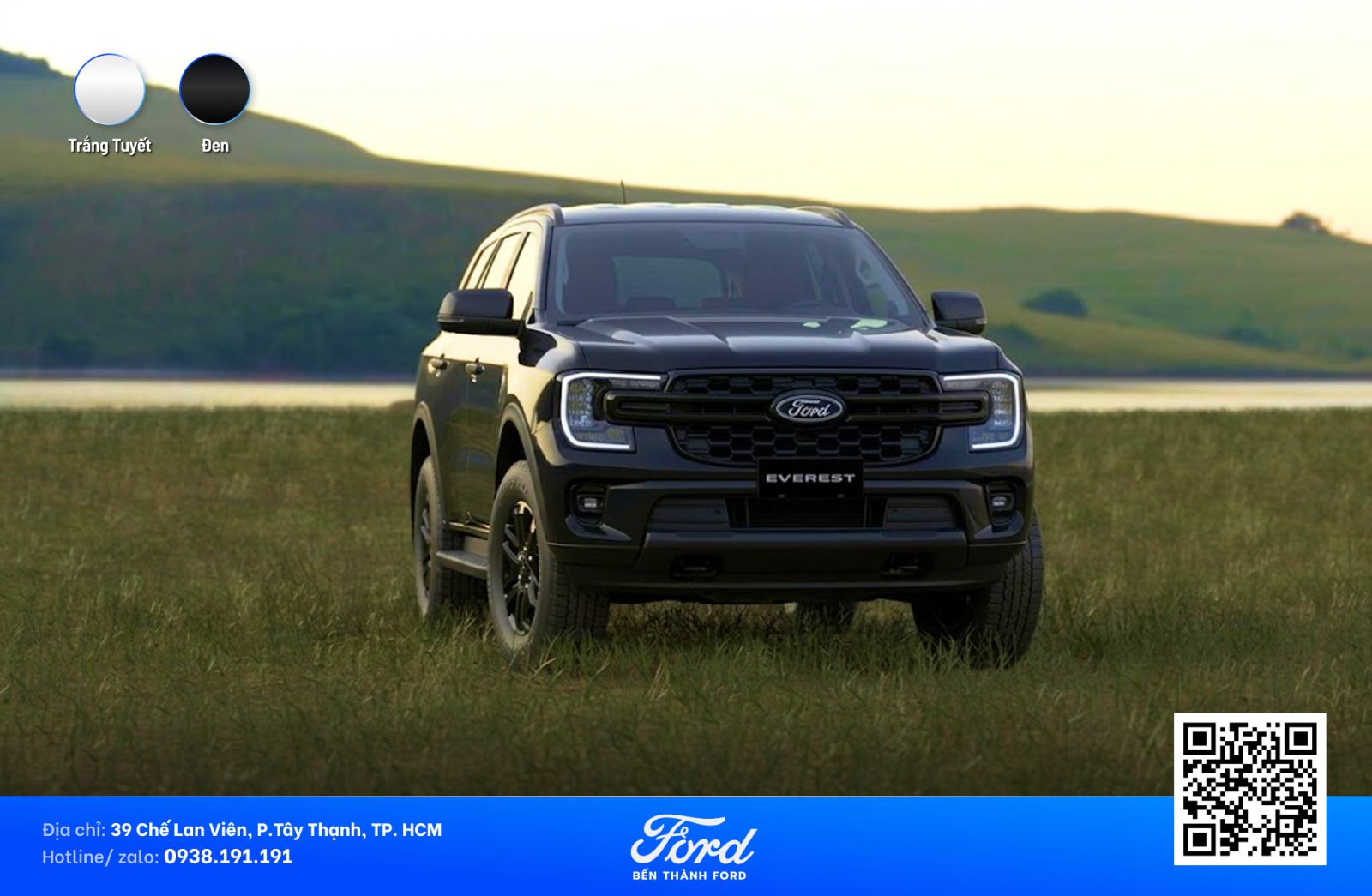 Bang mau ngoai that Ford Everest Active 2026