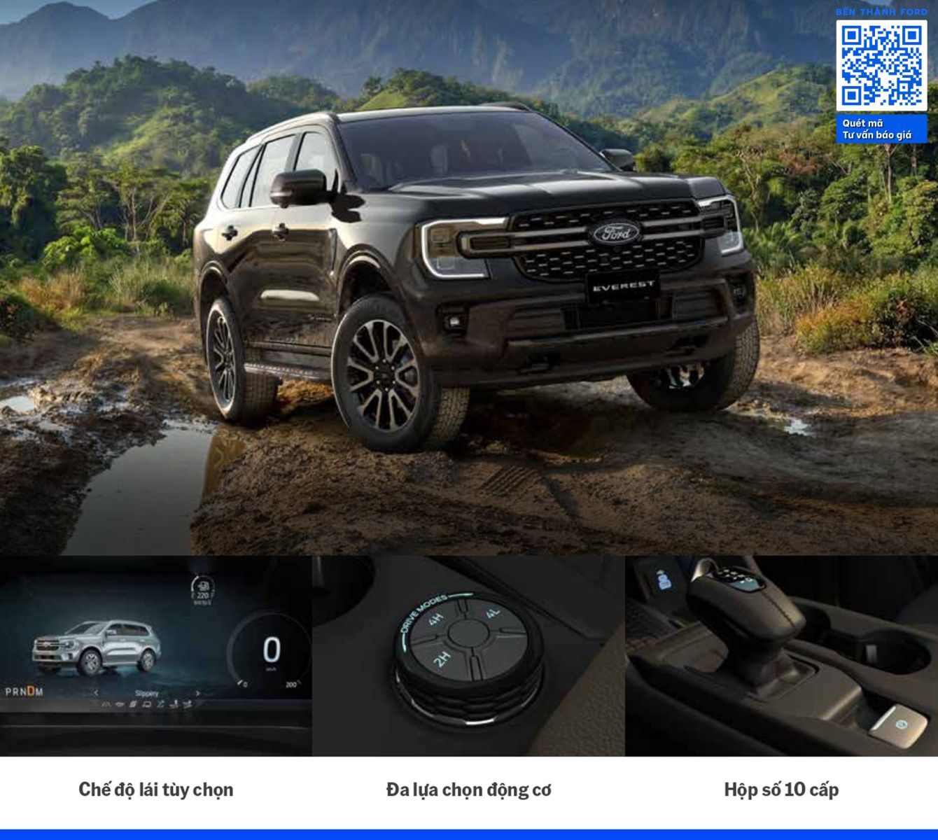 Ford Everest Active MỚI Tính năng nổi bật