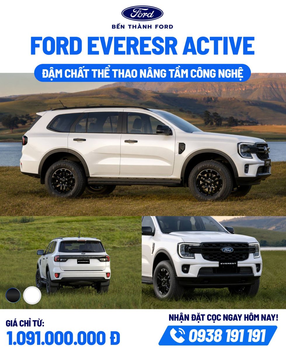 thiet ke ngoai that phiên bản Ford Everest Active 