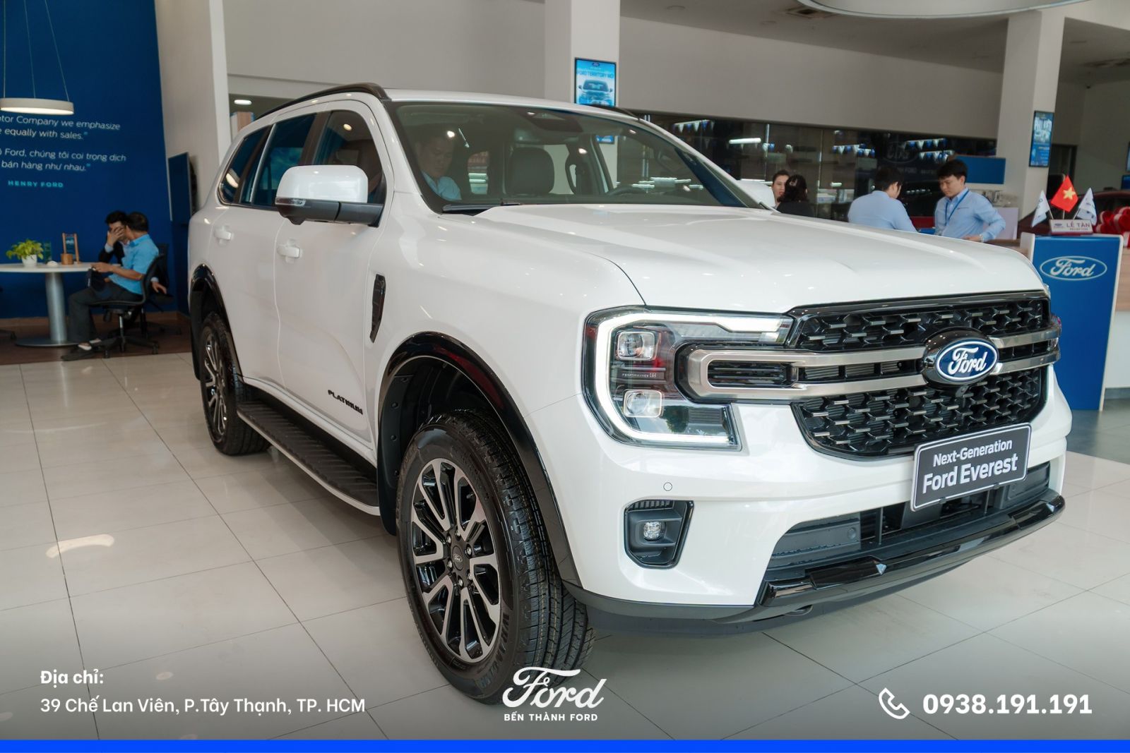 Goc xeo dau xe Ford Everest Platinum 4x2 mang thiet ke be the