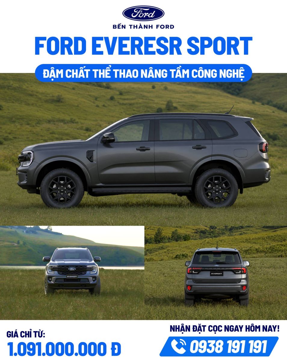 thiet ke ngoai that phiên bản Ford Everest Sport