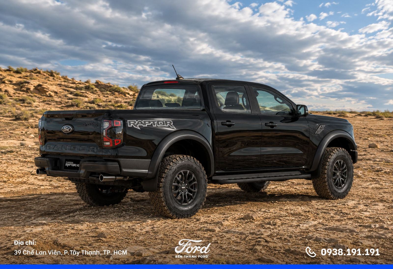 Ford Ranger Raptor 3.0L Mới 2026 đen