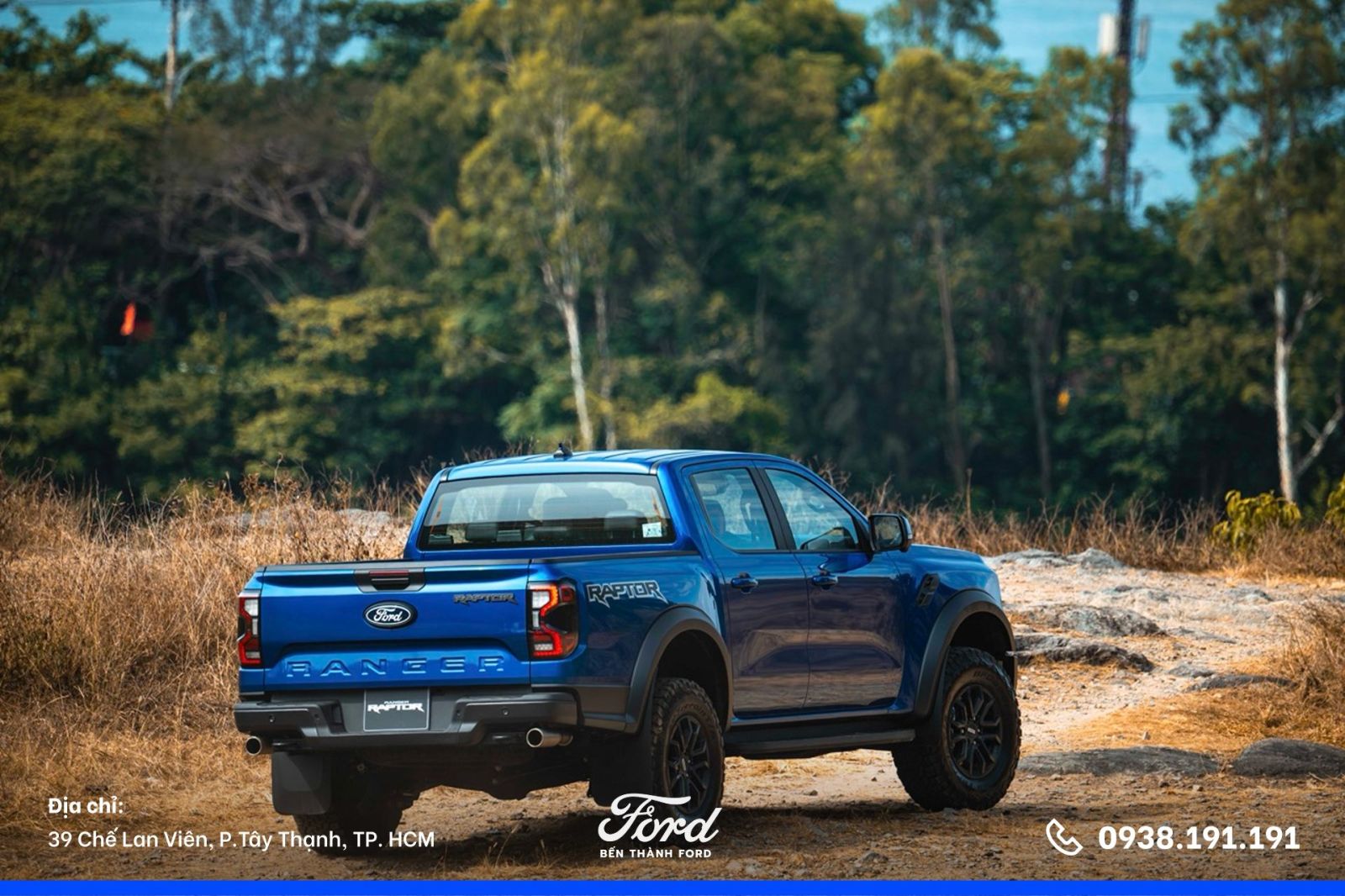 Ford Ranger Raptor 3.0L Mới thiết kế đuôi xe