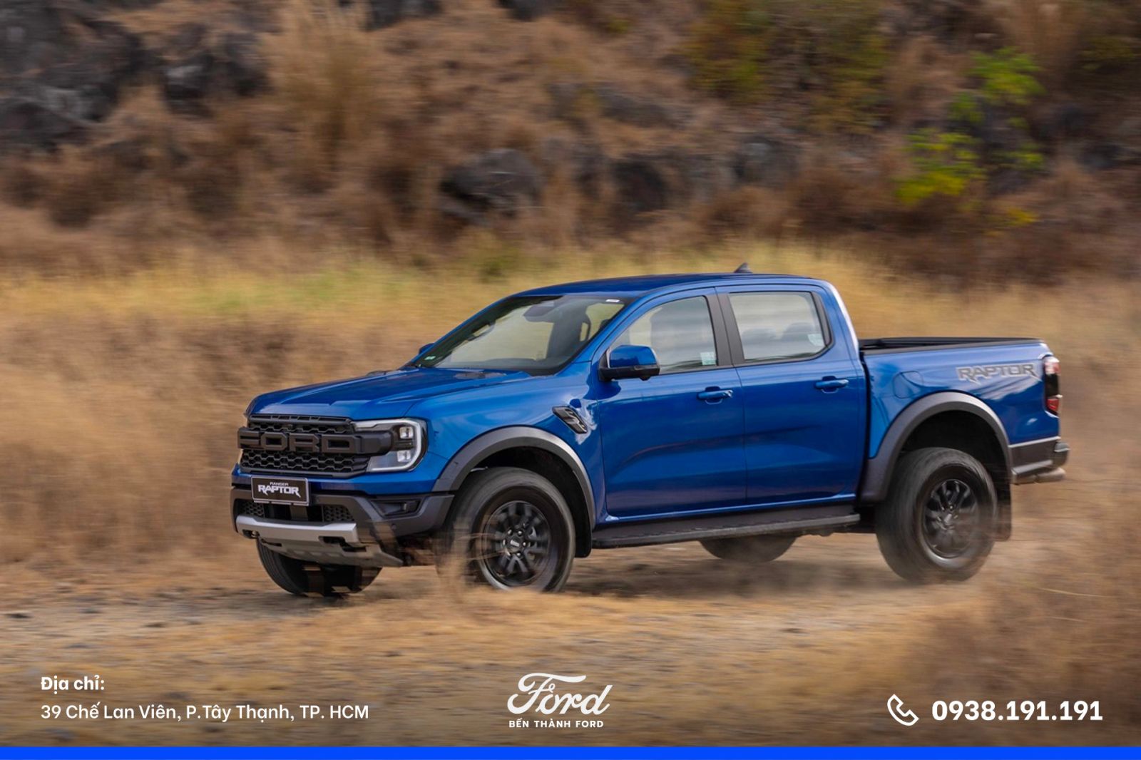 Ford Ranger Raptor 3.0L Mới thiết kế bên hông xe