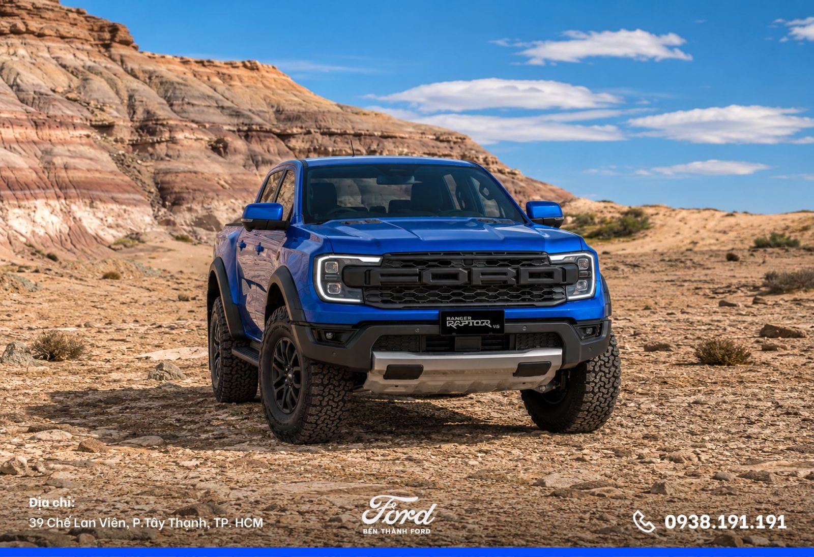 Ford Ranger Raptor 3.0L Mới 2026 xanh dương
