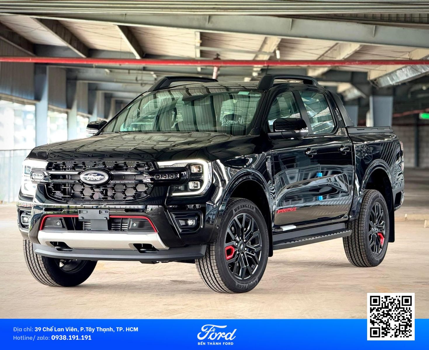 Ford Ranger Stormtrak màu đen 2026