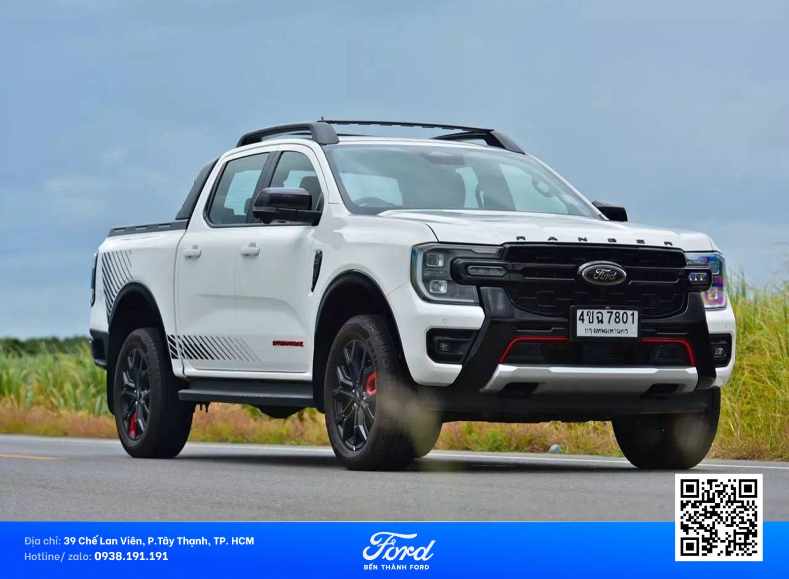 Ford Ranger Stormtrak màu Trắng