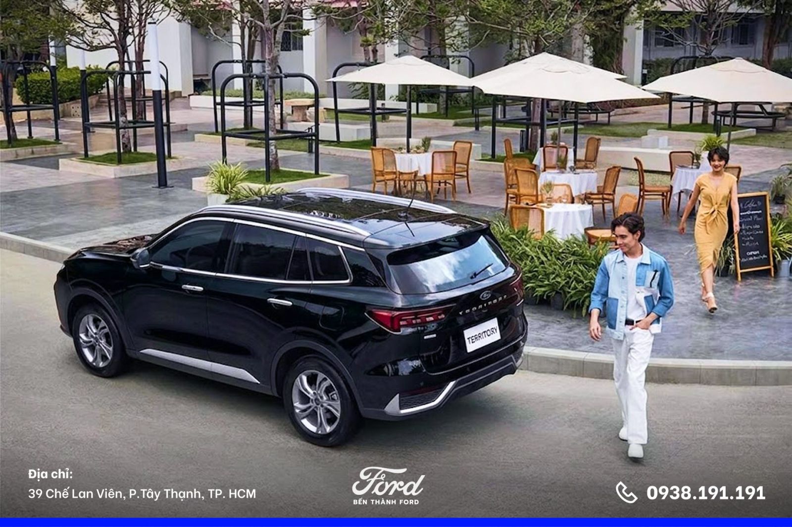 Ford Territory mới màu đen