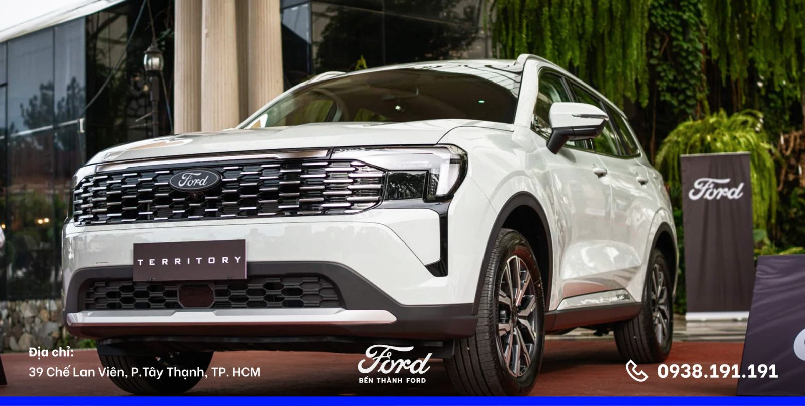 Ford Territory mới màu trắng