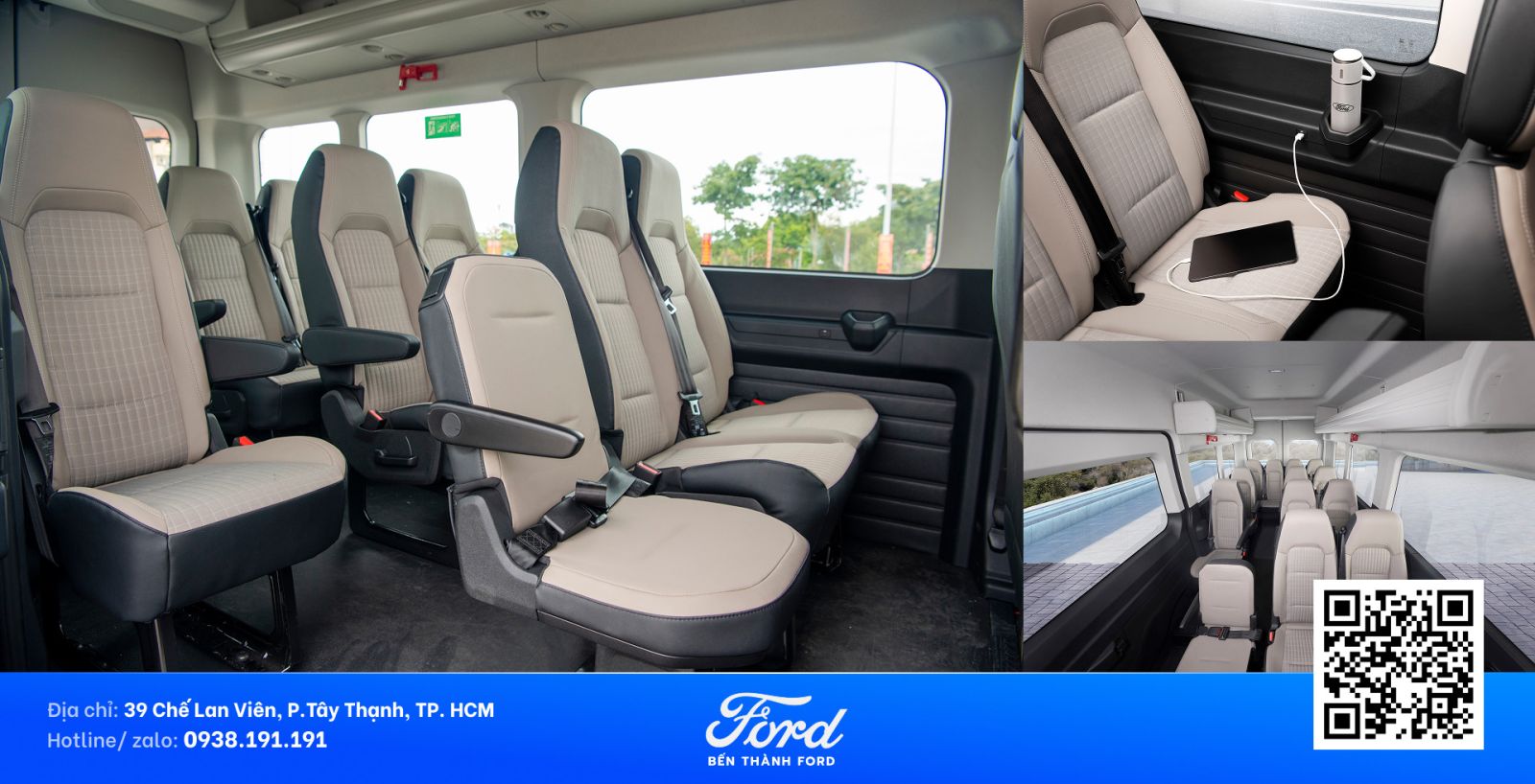 khong gian noi that ford transit premium 2026