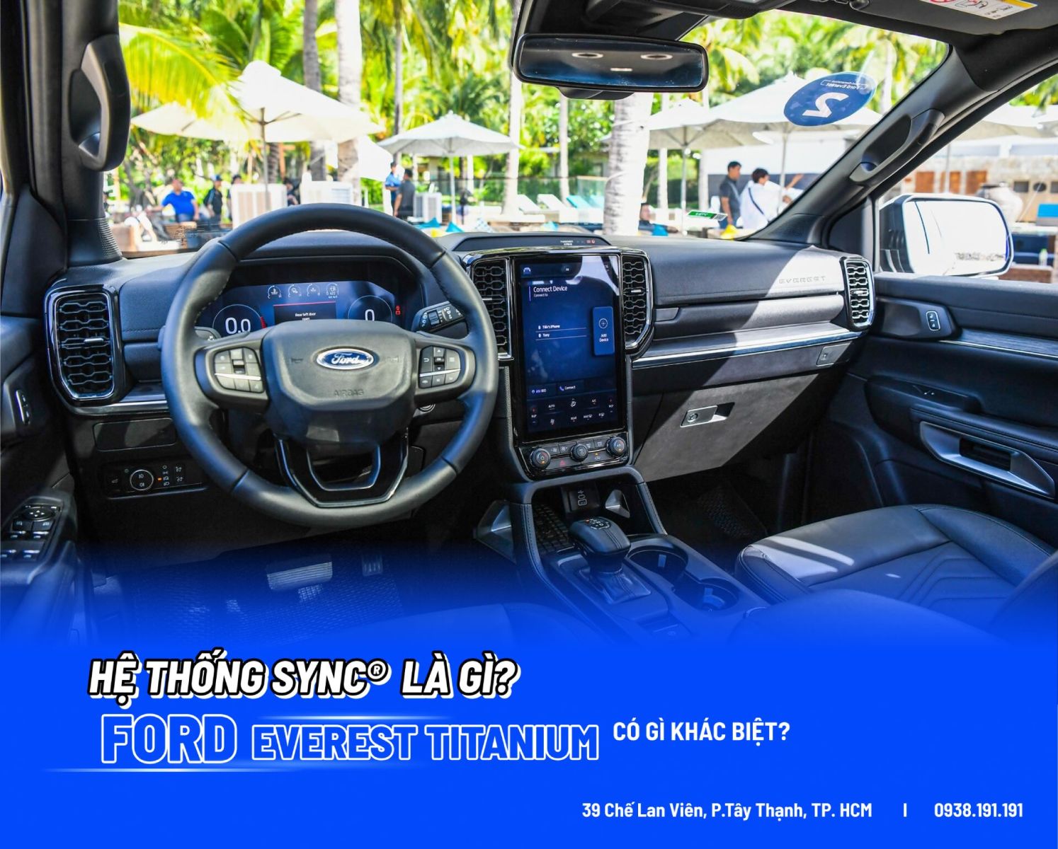 Màn hình cảm ứng đặt dọc trên Ford Territory Titanium