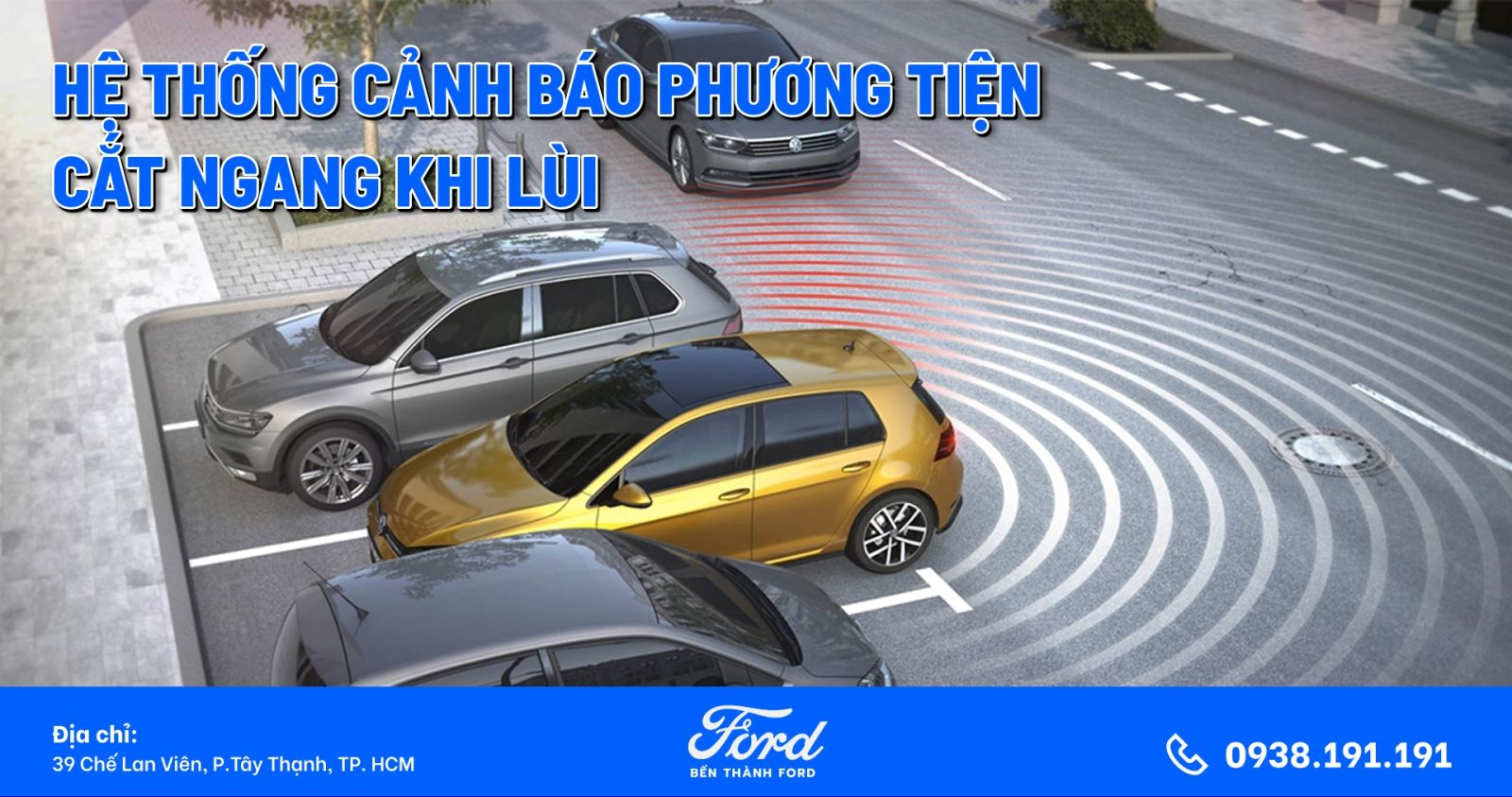Hệ thống cảnh báo phương tiện cắt ngang khi lùi
