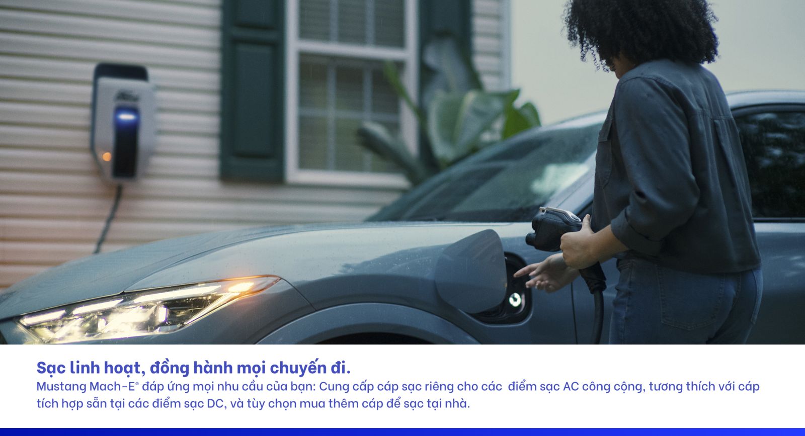 Mustang Mach-E 2026 sạc điện linh hoạt 