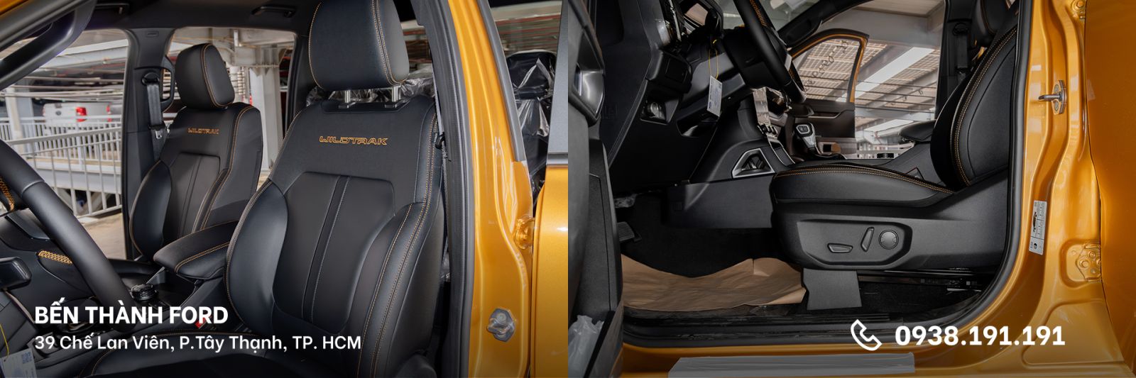 Nội thất khoang trước Ford Ranger Wildtrak 2026