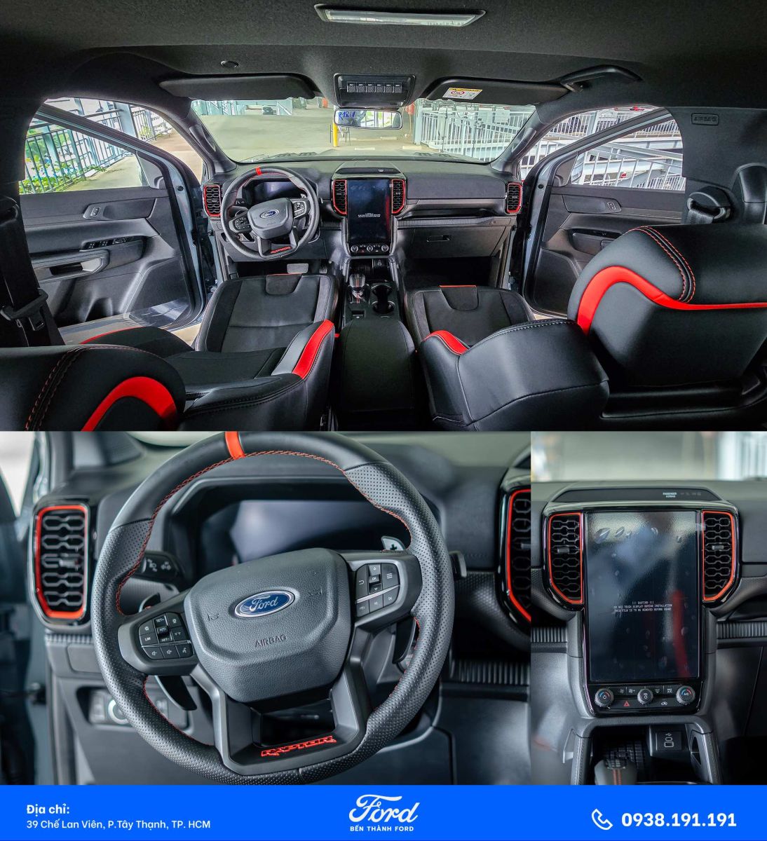 Nội thất xe ranger raptor 2026