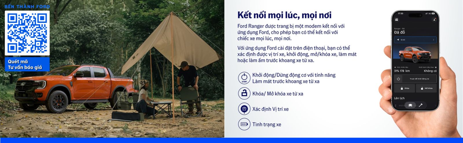 Công Nghệ Kết Nối & Trải Nghiệm Ranger Wildtrak V6 