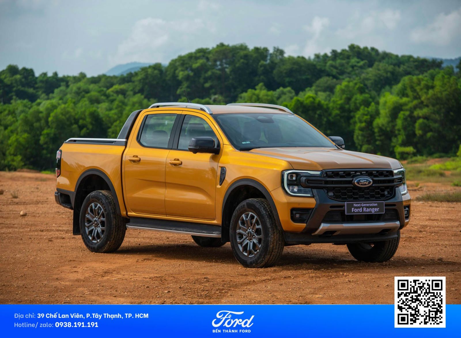 Ranger wilktrack màu vàng 2026