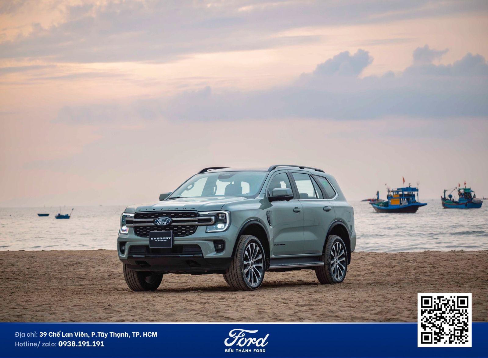 Giá Lăn Bánh Ford Everest Platinum+ Máy Xăng 2026 Ước Tính Tại TP.HCM