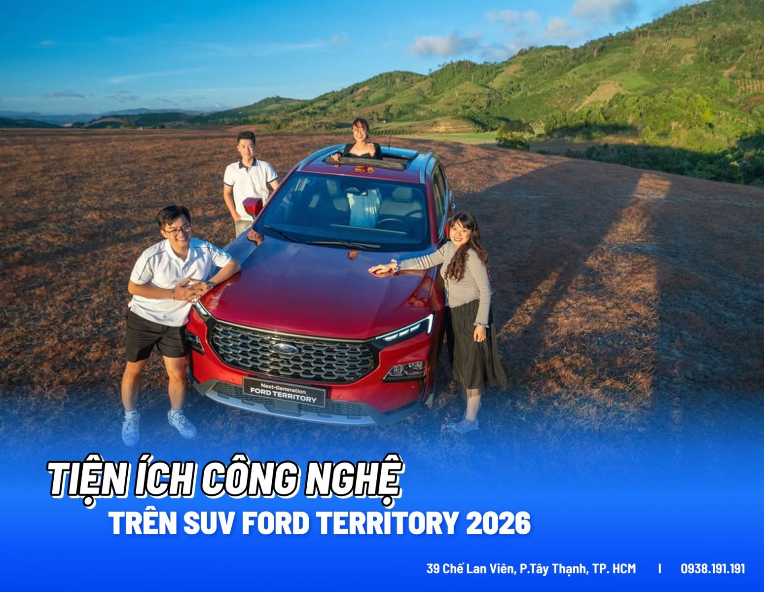 Tiện ích công nghệ trên SUV Ford Territory thế hệ mới 2026