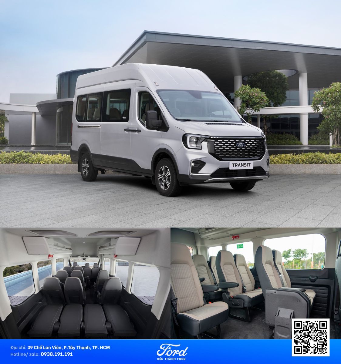 Transit cứu thương Khoang xe rộng 