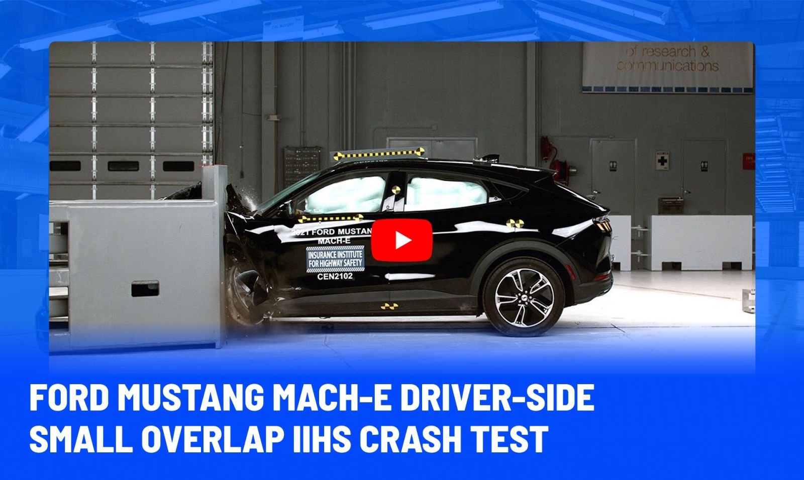 Video test  Mustang Mach-E tại IIHS 