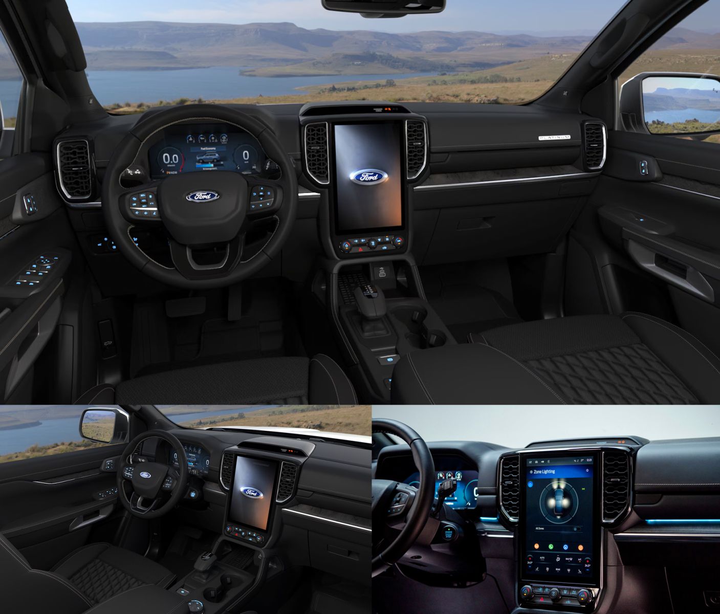 Màn hình trung tâm Ford Everest Platinum